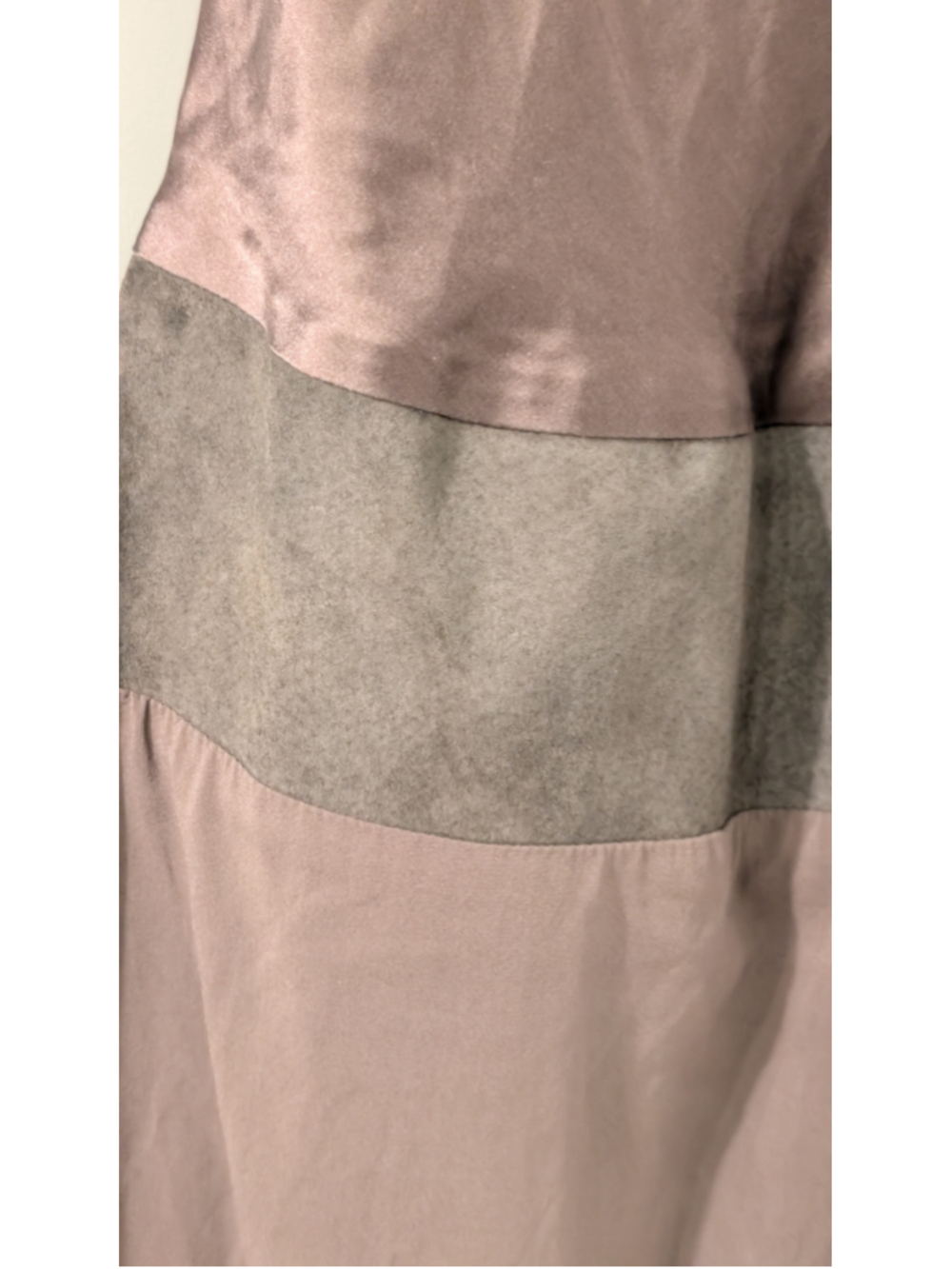 Nicole Miller Collection Silk Leather Strappy Back Maxi Evening Gown Size 6 - Picture 3 of 15